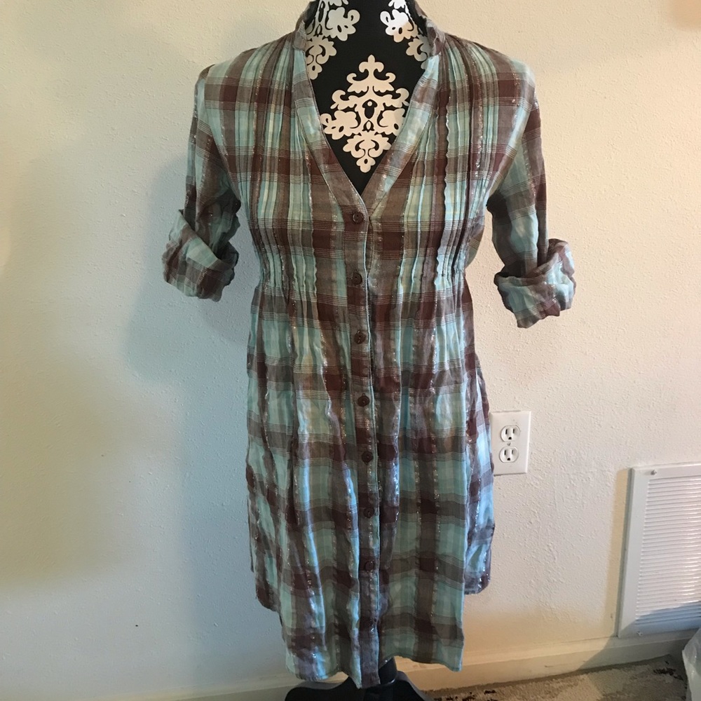 Plaid button down